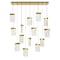 Cwi Lighting Lava Integrated LED Brass Chandelier 1587P48-14-624-RC - alternate 1
